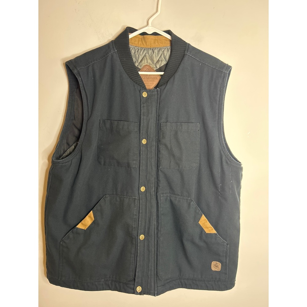 Legendary Whitetails Concealed Carry Canvas Vest Mens XL Black